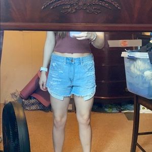 American Eagle Hi Rise Festival Shorts Size 6